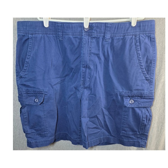 St. John's Bay Other - St John's Bay Cargo Shorts Big Mens Plus Size 44 Blue Comfort Stretch Waist